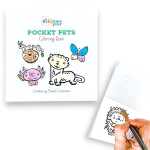 Pocket Pets Mini Malbuch, Malbuch für Erwachsene, Malbuch für Kinder, kleines Malbuch, A Brighter Year auf Etsy