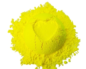 Poudre fluorescente de catégorie cosmétique de pigment au néon jaune pour la cire de résine époxyde fonte des bombes de bain Savons Bougies composent l'art d'ongle d'ombre à paupières