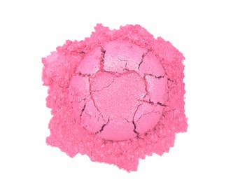 Pink Candyfloss Pigment en poudre de mica de qualité cosmétique pour résine époxy Cire Fond Bombes de bain Savons Bougies Maquillage Ombre à paupières Brillant à lèvres