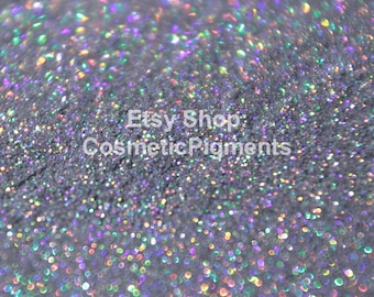 Extra Fine Sparkly Iridescent Cosmetic Grade Silver Glitter Color for Nails Tumbler Slime Make Up Soaps Eye Shadow Watercolors Epoxy Resin