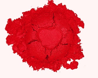 Poudre de Mica pigment rouge de qualité cosmétique pour résine maquillage ombres à paupières bombes de bain savons ongles