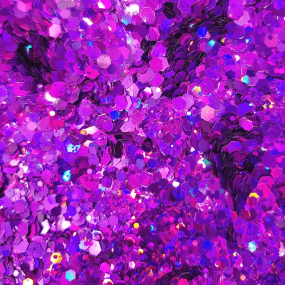 Buy Purple Grape Chunky Glitter Holographic Hexagon Shape for Epoxy Resin  Wax Melt Nail Art Face Decoration Make up Hair Decoration Crafts Online in  India 