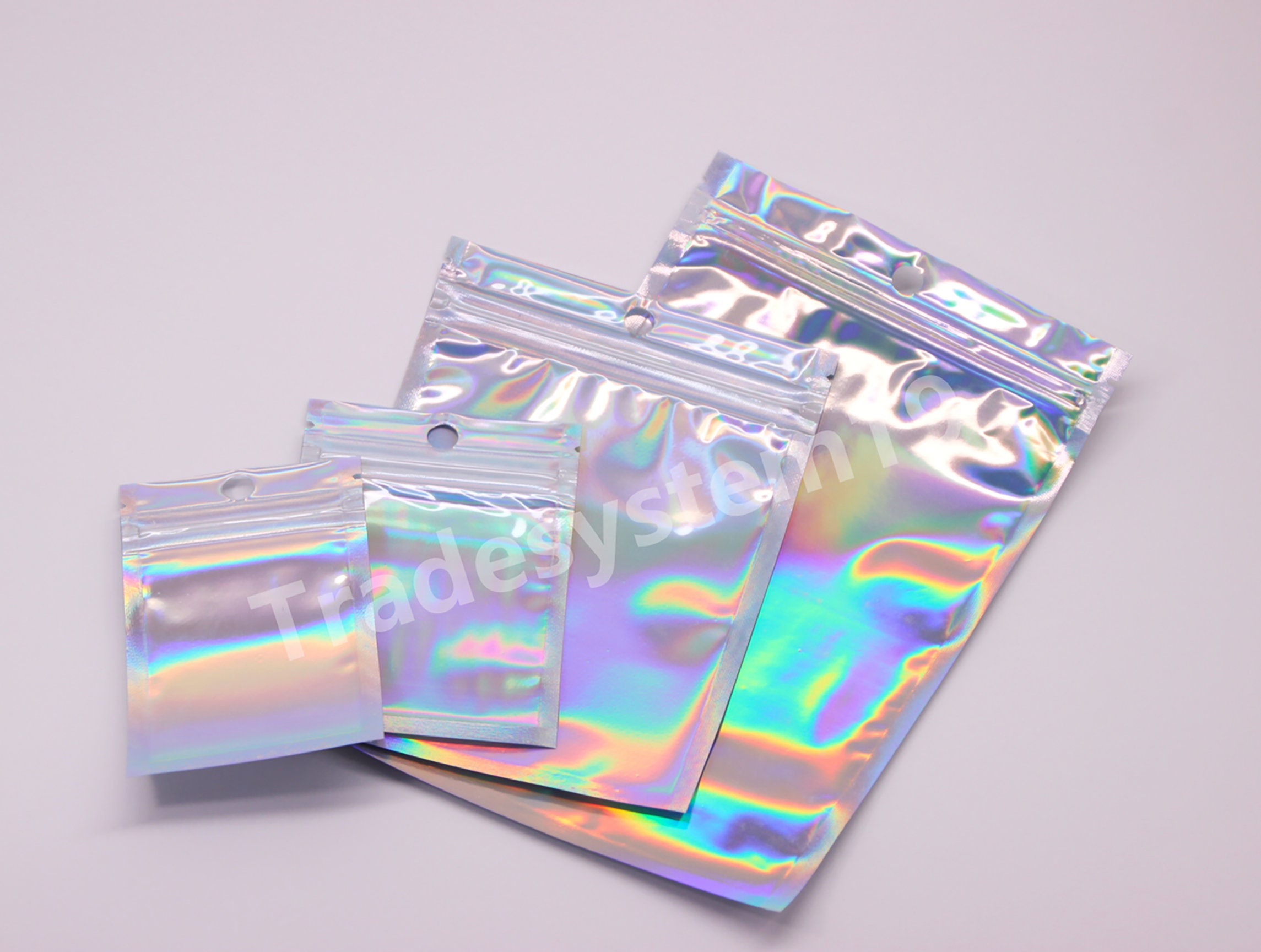 50 Iridescent Holographic Zip Lock Re-sealable Art Bags - Etsy Australia