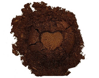 Poudre de mica perlé de qualité cosmétique marron chocolat pour résine époxy, cire fondante, bombes de bain, savons, bougies, maquillage, fard à paupières, baume à lèvres, brillant à lèvres