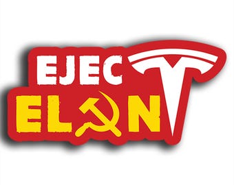 Eject Elon Bumper Magnet – Funny Anti-Tesla Car Accessory