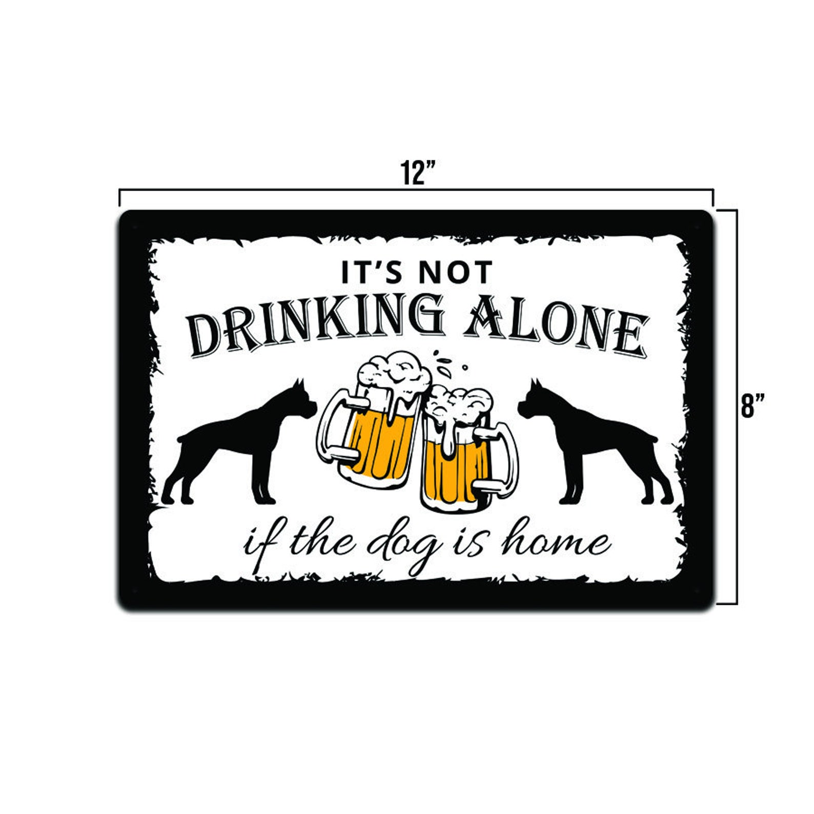 Es ist nicht trinken allein wenn der Hund zu Hause Zeichen