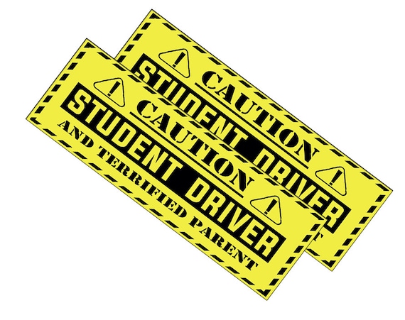 2 Magnete Für Auto – „New Driver“ & „Please Be Patient“, Reflektierend, 30,5 X 7,6 Cm, Abnehmbar