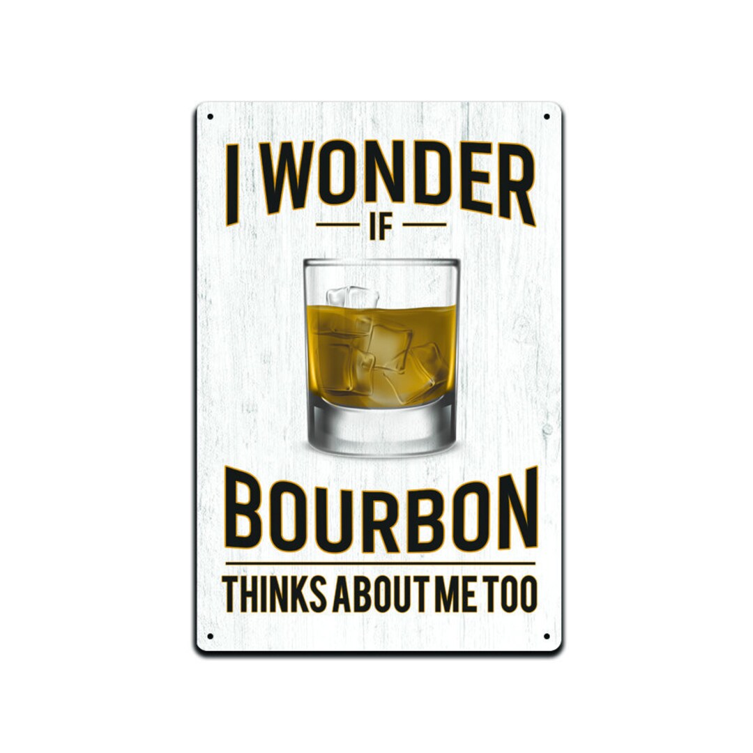 Jp's Parcels Tin Signs for Home Bar Wall Decor Metal Sign 12 X 8 In. I