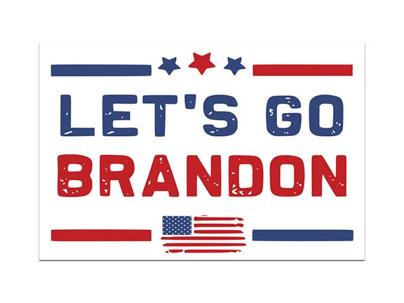 Let's Go Brandon Car Magnet, Anti Biden Vehicle Magnet, Let's Go Brandon  Bumper , Anti Joe Biden Oval Magnet, 6 X 4.5 