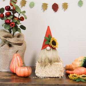 Sunflower Gnome, Home Decor, Floral Gnome, Gnome, Scandinavian Gnome, Summer Gnome, Gnome, Birthday Gnome Fall Decor, Gnome Decor