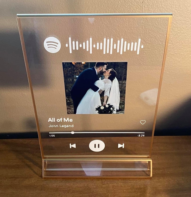 Custom Glass or Acrylic Spotify Frame Etsy