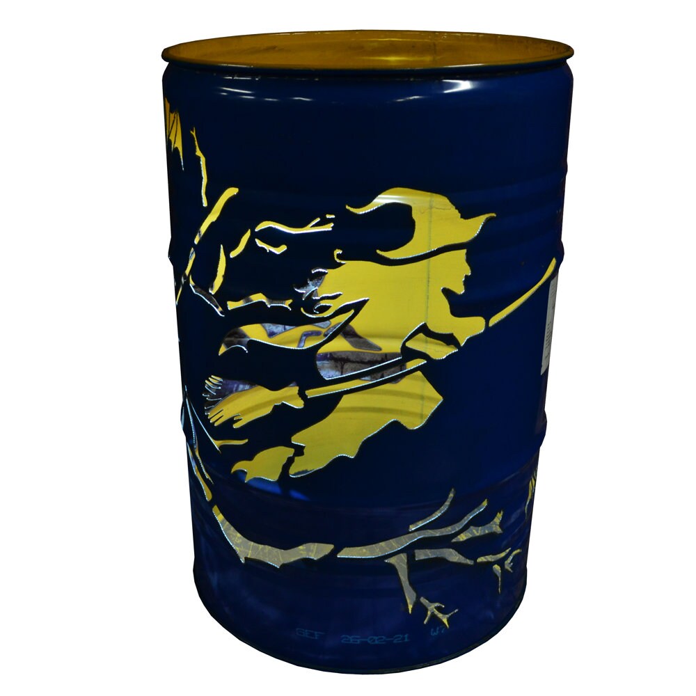 Feuertonne Hexe Gefertigt aus 200L Ölfass Deko Feuerkorb | Etsy