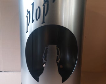 Feuertonne mit - Flensburger plop - Motiv, Gefertigt aus NEUEM 200L Ölfass, Deko, Feuerkorb, - Besondere Feuerstelle für Garten und Terrasse