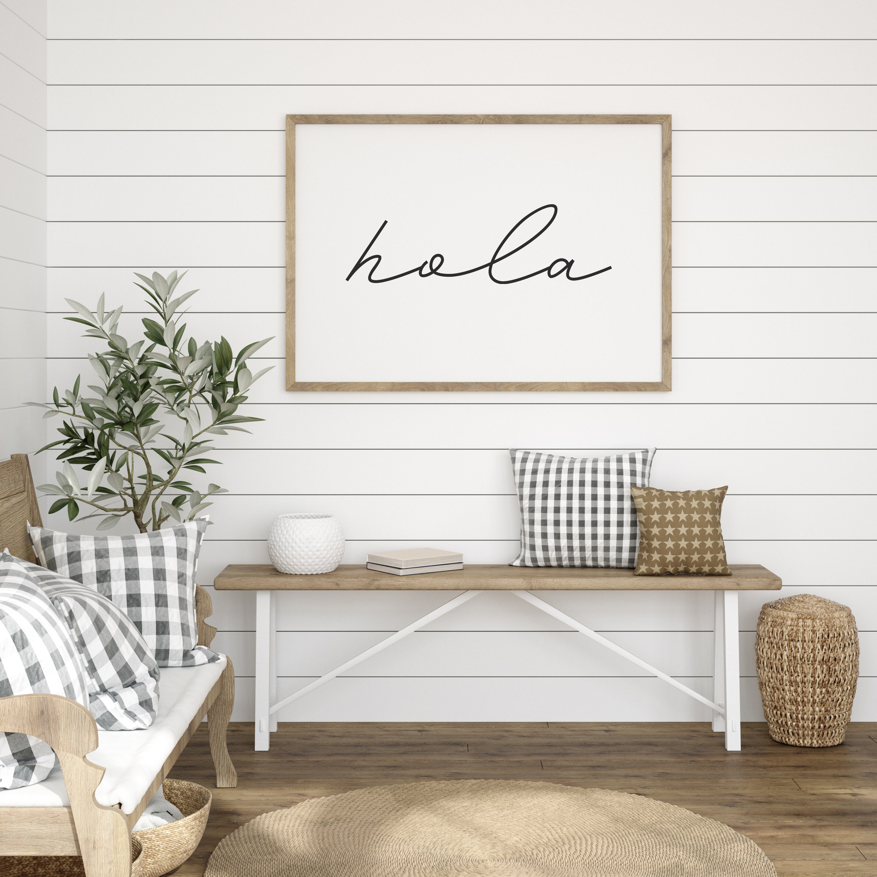 Hola Wall Art Hello in Spanish My House Your House Casa Etsy UK