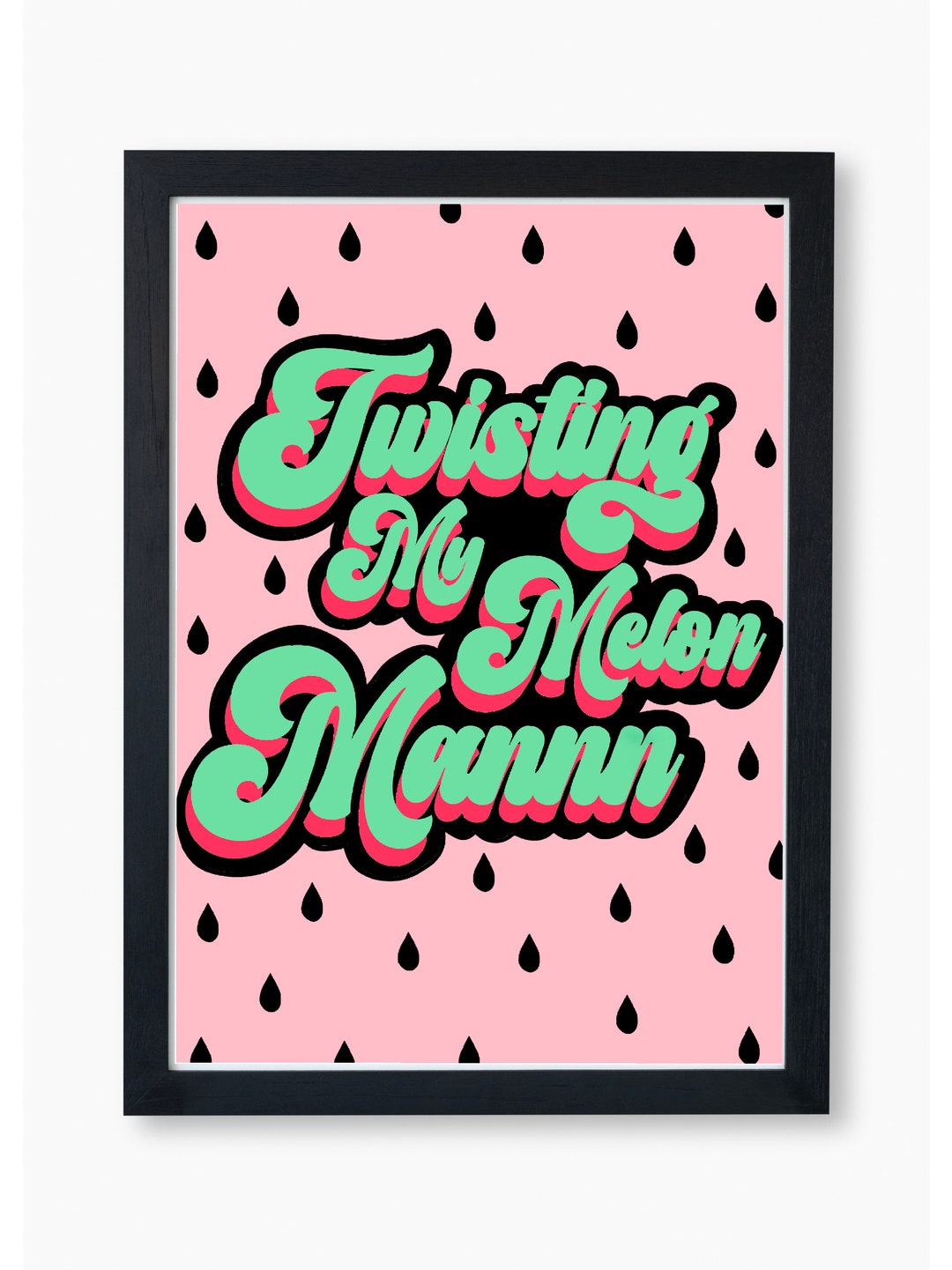 Twisting My Melon Man A4 Happy Mondays Print Etsy