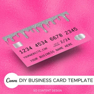 Credit Card Business Card Template