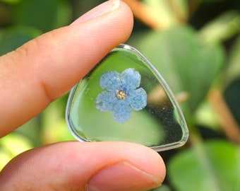 Handmade Forget Me Not Guitar Pick