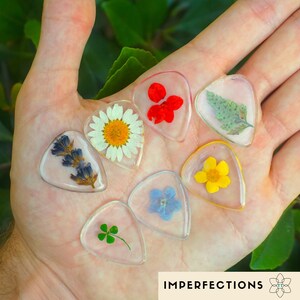 Imperfect Handmade Flower Guitar Picks image 1