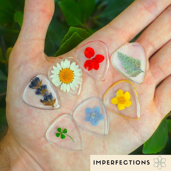 Imperfect Handmade Flower Guitar Picks