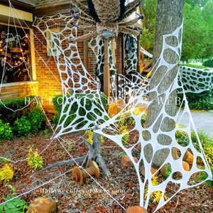 Halloween decor spider web, outdoor, indoor, reusable, party, door decoration