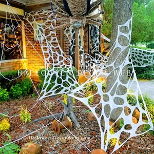 Halloween decor spider web, outdoor, indoor, reusable, party, door decoration