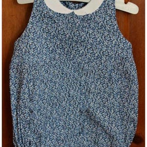 Baby romper, PDF sewing pattern (corrected and with guide) with seam allowance, size 0-24 months, baby clothing patterns image 5