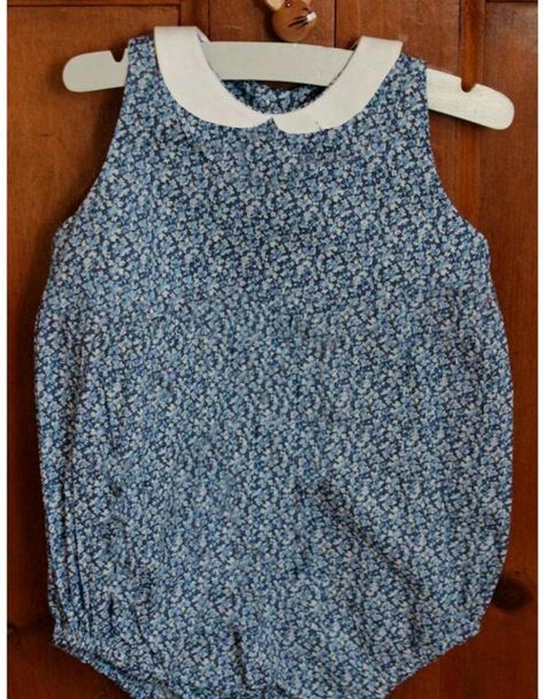 Baby romper, PDF sewing pattern (corrected and with guide) with seam allowance, size 0-24 months, baby clothing patterns image 5