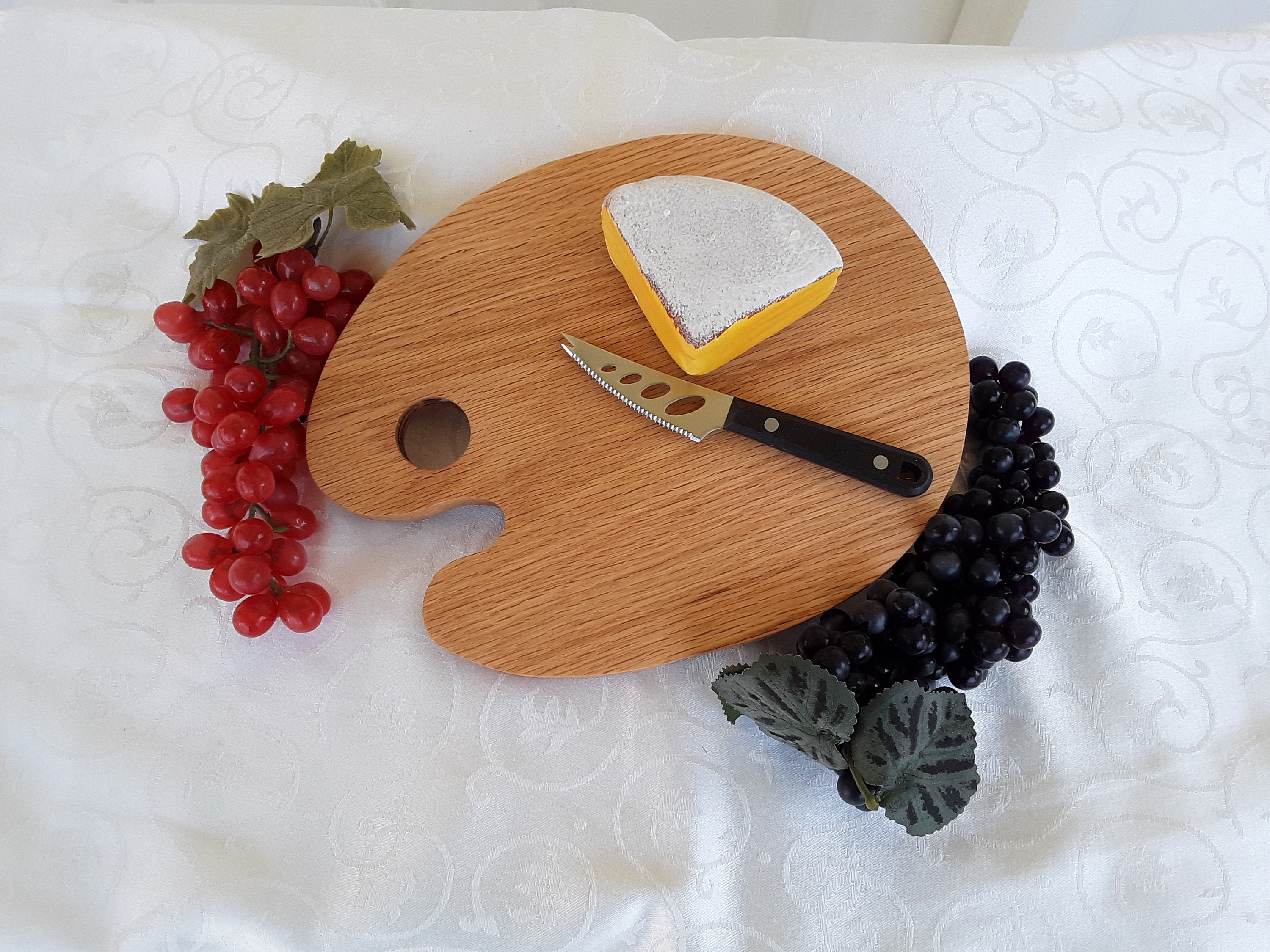 Cheese Charcuterie Boards Solid Oak Artist's Paint Palette Etsy