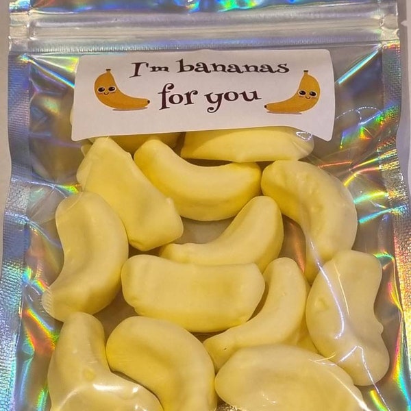 Ich bin Bananen für Sie/Geburtstag/Neuheitsgeschenk/Valentinstag/Jahrestag/Bananengeschmack Jelly Foam Bonbons/Retro Bonbons