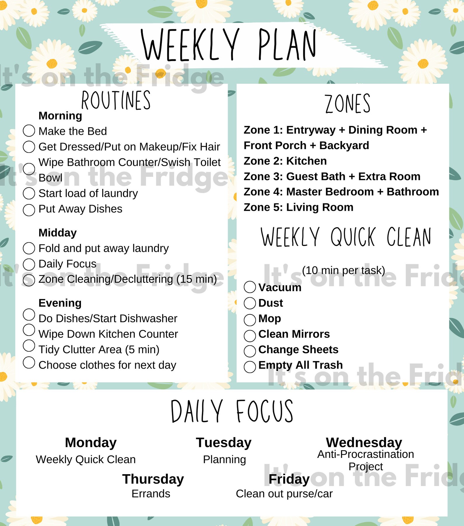 Printable Flylady Control Journal Fly Lady Planner Zone - Etsy España