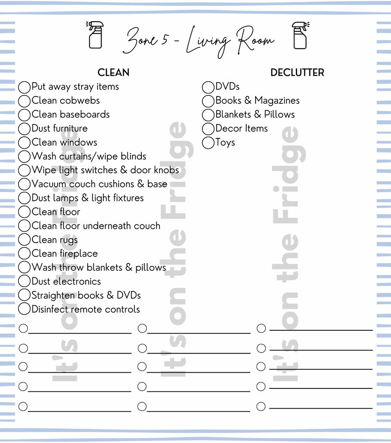 Printable Flylady Control Journal Fly Lady Planner Zone - Etsy