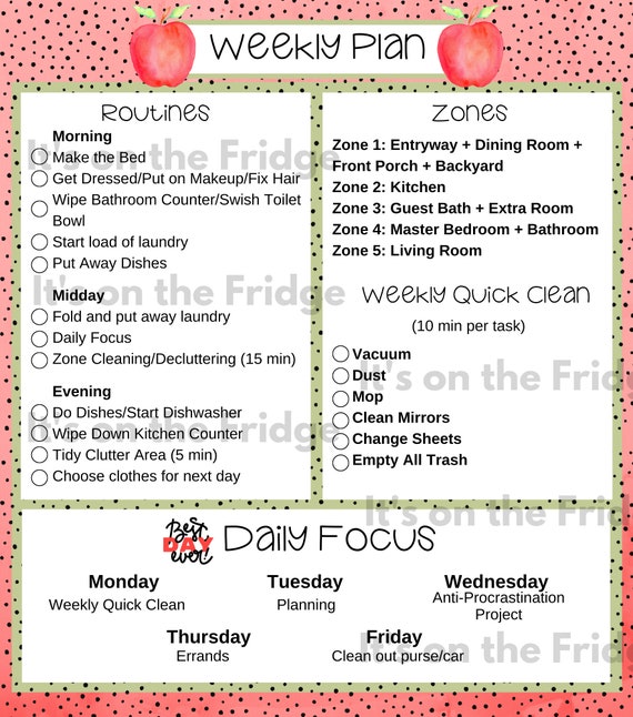 Flylady Control Journal Fly Lady Planner Zone - Etsy España