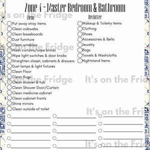 Printable Flylady Control Journal, Fly Lady Planner, Zone Cleaning ...