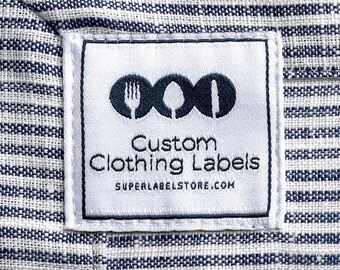 2000 Custom Woven Clothing Labels with Logo/Artwork/Design Up To 8 Colors, Shirt Labels, Garment Labels, Custom Quilt Labels