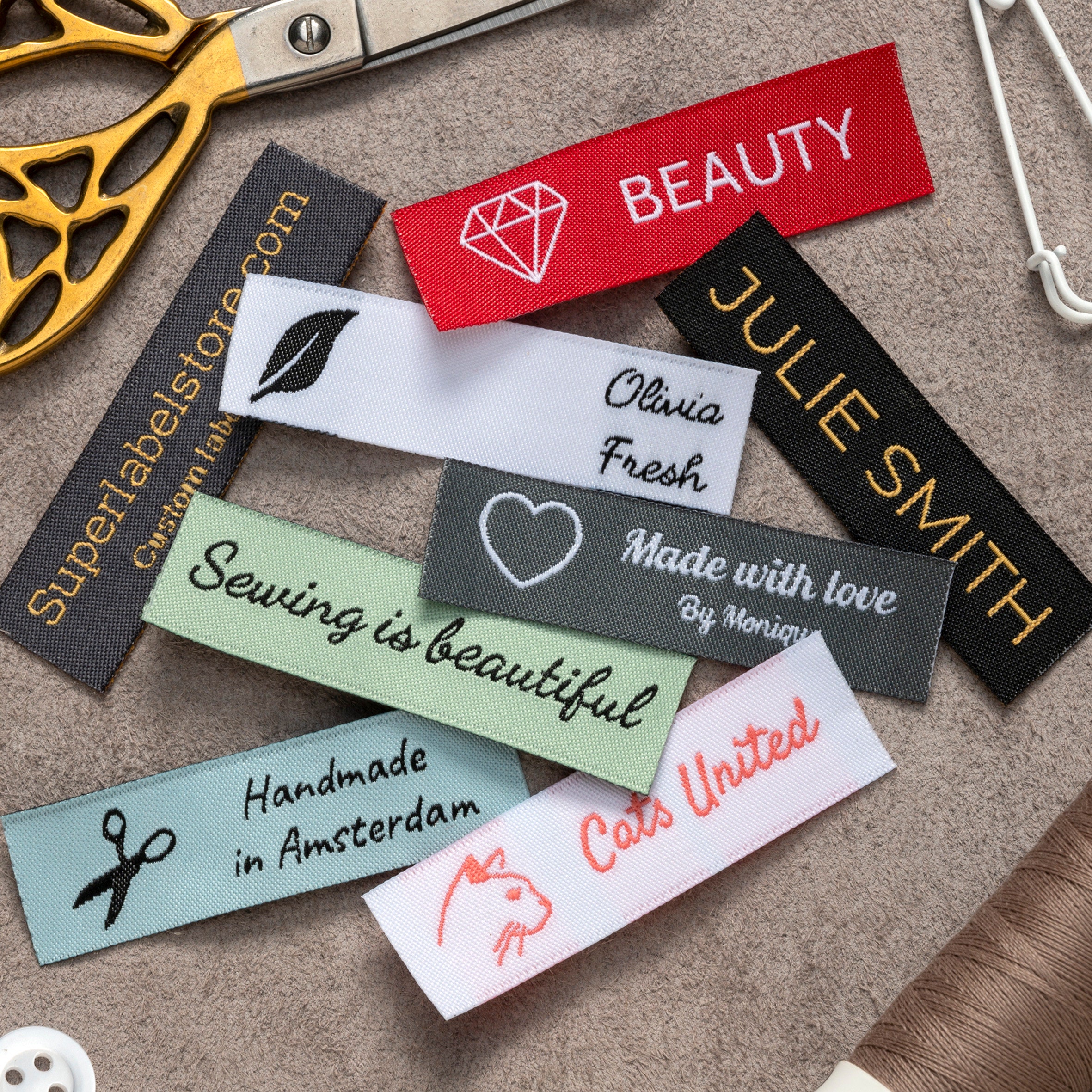Custom Hat Labels & Personalized Tags - Superlabelstore