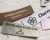 200 Custom Woven Clothing Labels with Logo (only) Up to 2 Colors, Personalized Labels, Sew In Labels, Knitting Labels, Quilt Labels