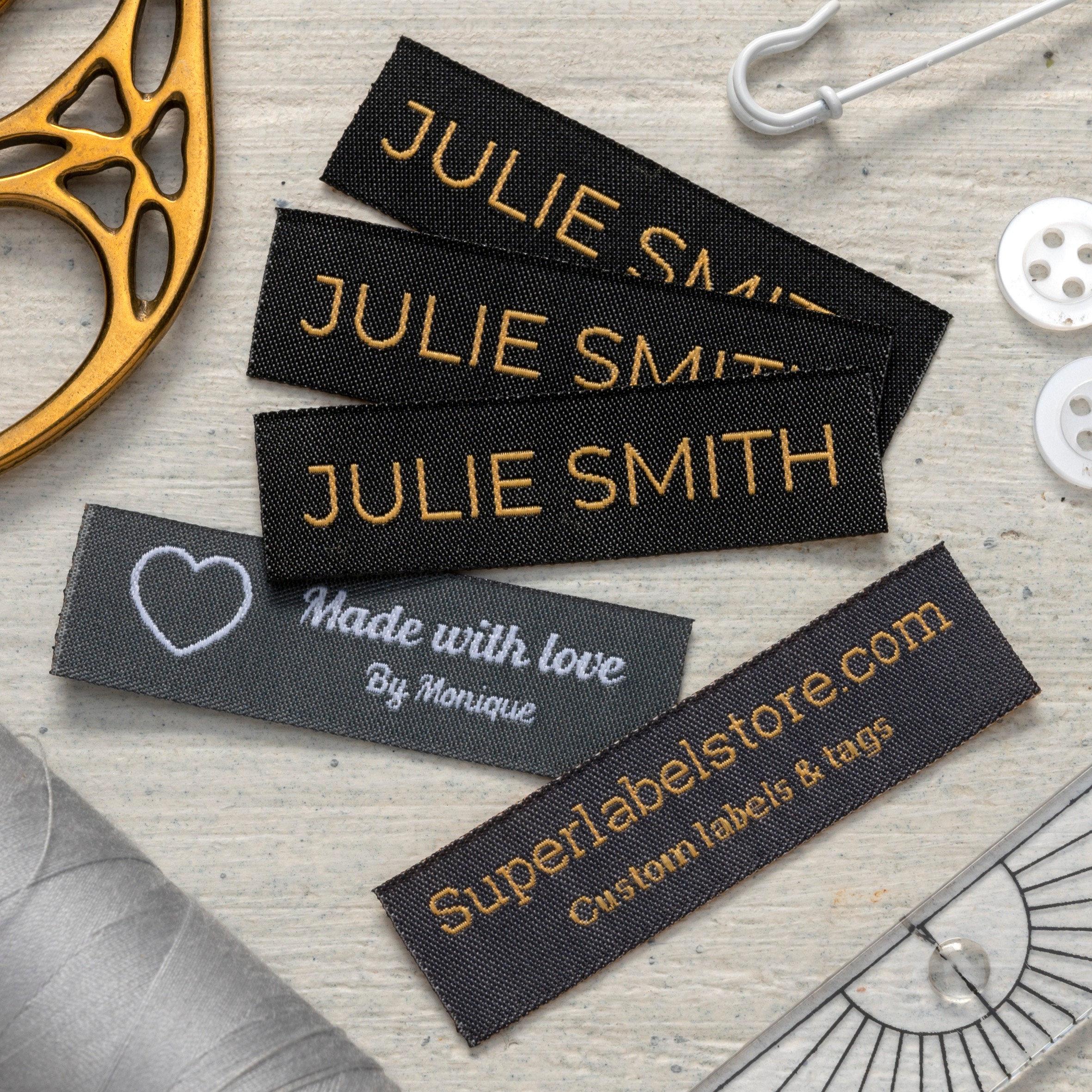 10+ custom woven labels ideas /main labels /neck labels with logo for  clothing