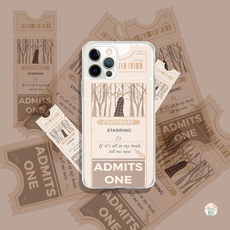 Evermore_iPhone Case _Evermore ticket by Taylor Swift / Funda Etsy