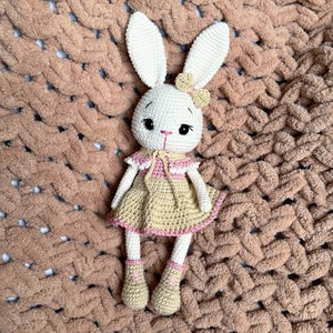 Gehaakt konijntje handgemaakt konijn amigurumi-pop knuffeldier pasgeboren babycadeau