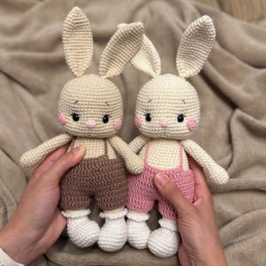 Handmade bunny crochet rabbit toy baby gift