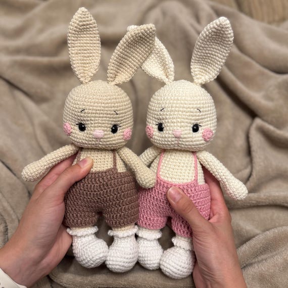 Handmade bunny crochet rabbit toy baby gift