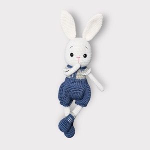 Crochet bunny rabbit amigurumi handmade soft toy stuffed animal baby Newborn toddler gift