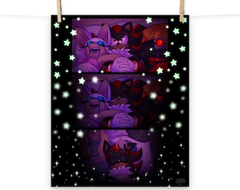 Glow-In-The-Dark Stars - Shadow & Team Dark Print