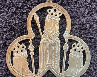 Vintage Lunt Sterling Silver &quot;Gift of Kings&quot; Christmas Medallion 1973