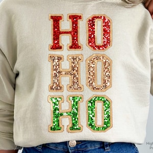 Design De Sublimação De Natal De Lantejoulas Falso, Ho Ho Ho Png, Glitter Christmas Png, Christmas Lantejoulas Png, Sparkle Christmas Santa Sublimation Png
