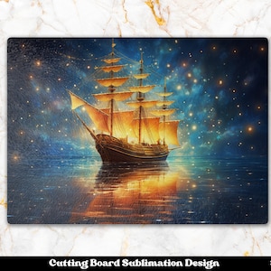 Nautical Cutting Board Png, Ocean Cutting Board Sublimation Design, Chopping Board Png, Mens Cutting Board Png, Kitchen Sublimation Designs
