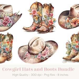 Cowgirl Boots Png, Cowgirl Boots Clipart, Western Clipart, Cowgirl Sublimation, Cowboy Boots Png, Rodeo Clipart, Cowboy Clipart, Western Png