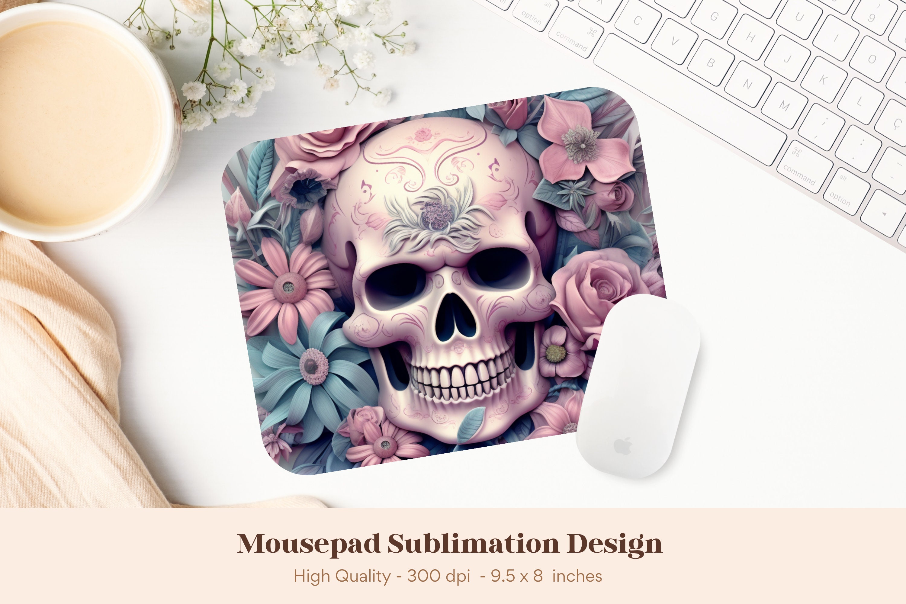 Bulk DIY Blank Sublimation Mousepad Rectangle Sublimation Blank Mouse Pad  5mm / 0.2inch Thickness for Heat Transfer Printing pack of 5 