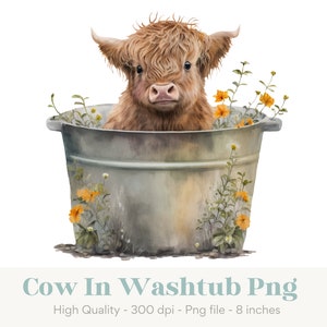 Highland Cow Png, Cow Sublimation Png, Highland Cow Clipart, Cow Clip Art, Western Png, Country Png, Farm Animals Png, Ranch Png, Farm Png
