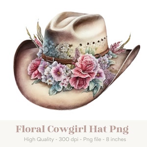 Cowgirl Hut Png, Country Western Png, Western Sublimation, Cowgirl Hut Sublimation, Cowboy Png, Western Tumbler Png, Boho Cowgirl Clipart Png